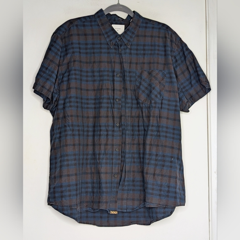 Billy Reid • Tuscumbia  men's plaid shirt XXL